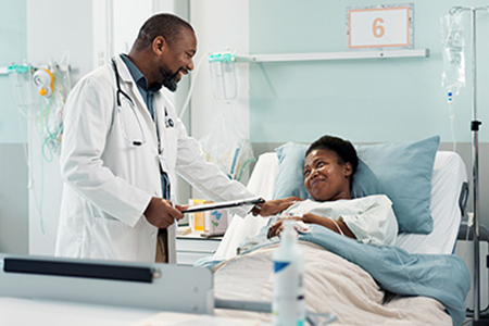 A Doctor Attending a Patient