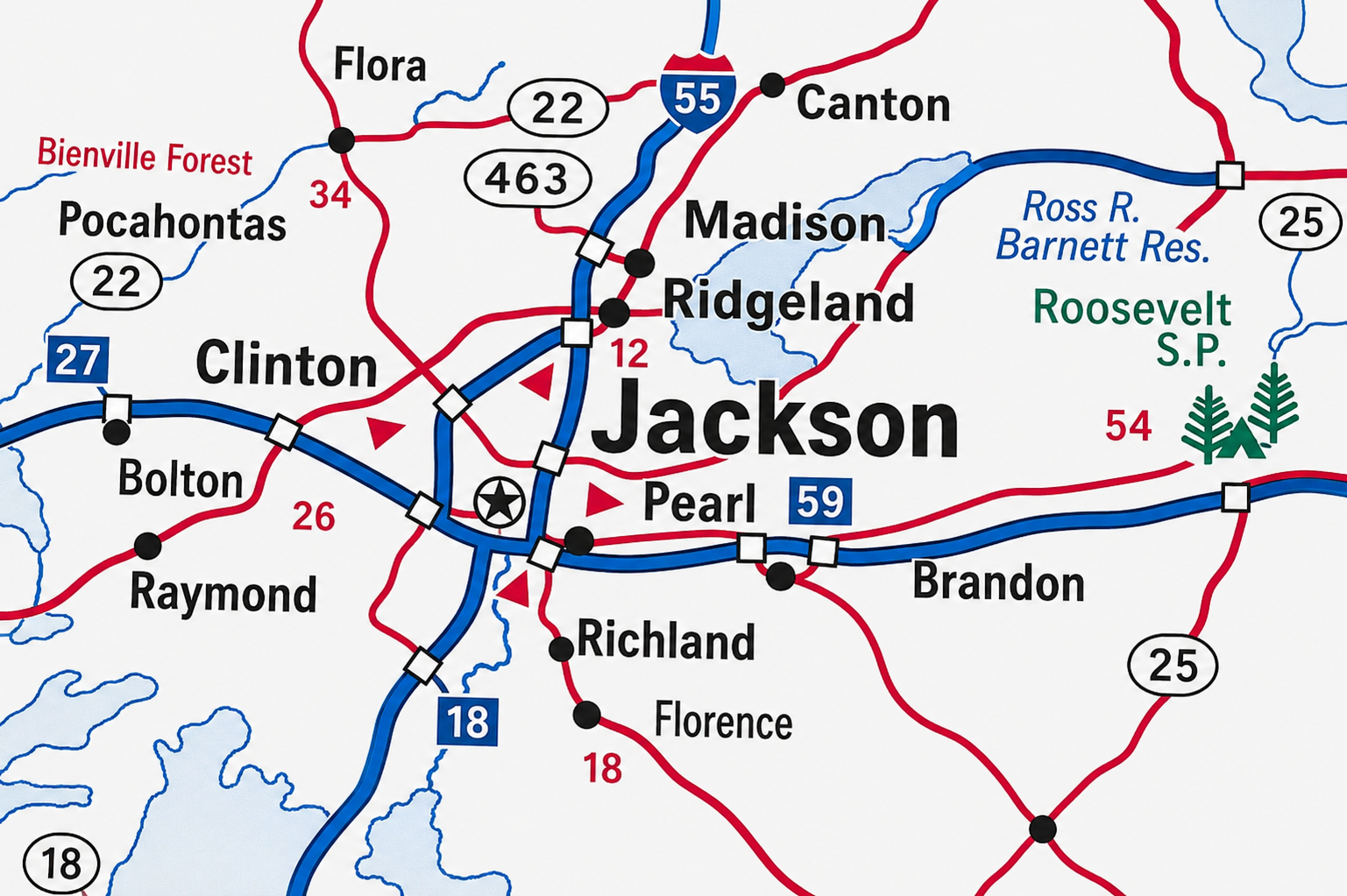 Jackson Local Services Map Image