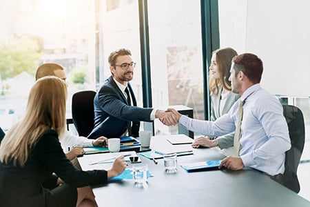 Business Professionals Shaking Hands