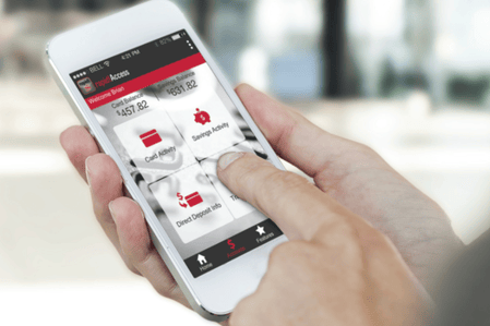 An Employee Using the rapid! Mobile App
