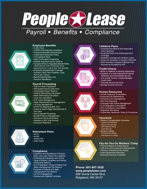 People Lease Services List Brochure