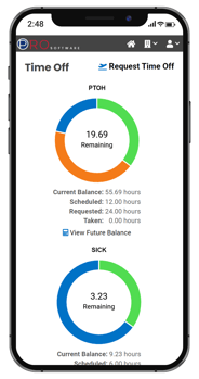 Mobile PTO Device Screenshot