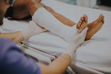 Doctor Caring for An Injury