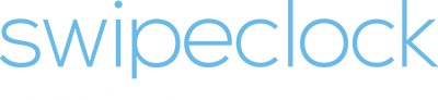 SwipeClockLogoWhiteTag