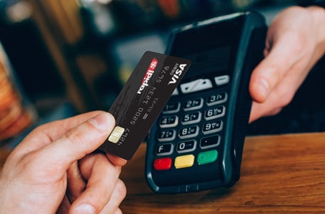 A Person Using a rapid! Paycard